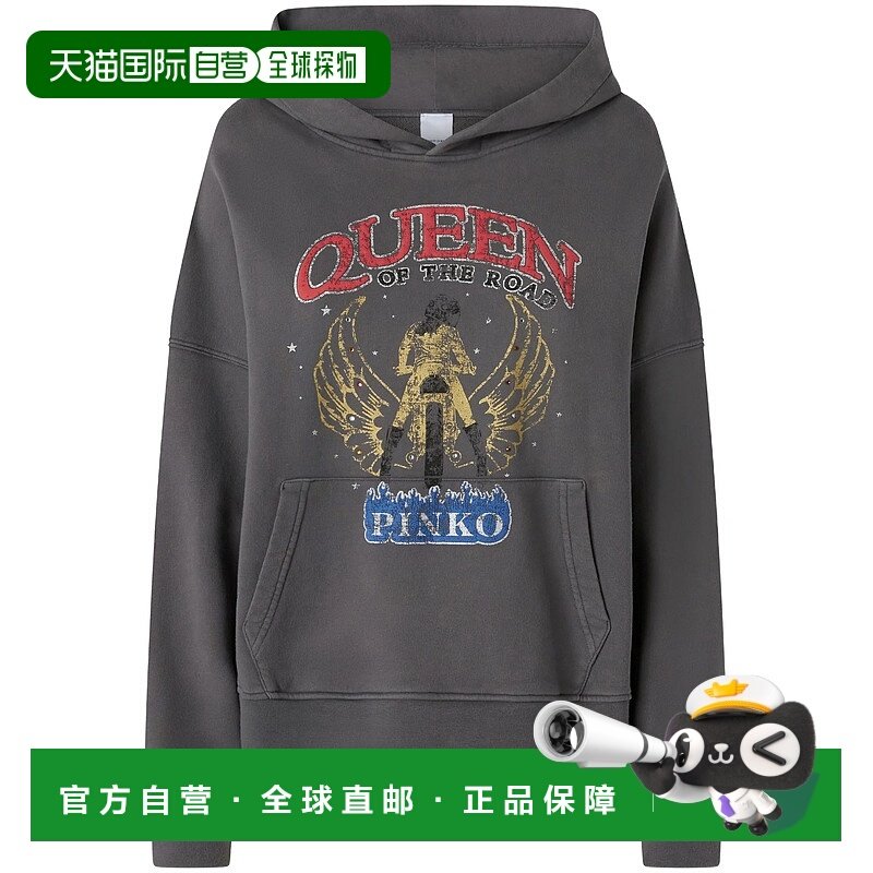 香港直邮PINKO 女士卫衣 104623A2DBI63 SS2025 灰色 Sweatshirts