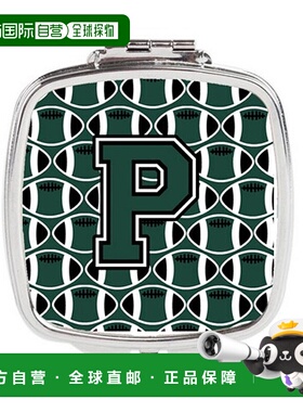 自营 Carolines Treasures CJ1071-PSCM 字母 P 足球绿色和白色紧