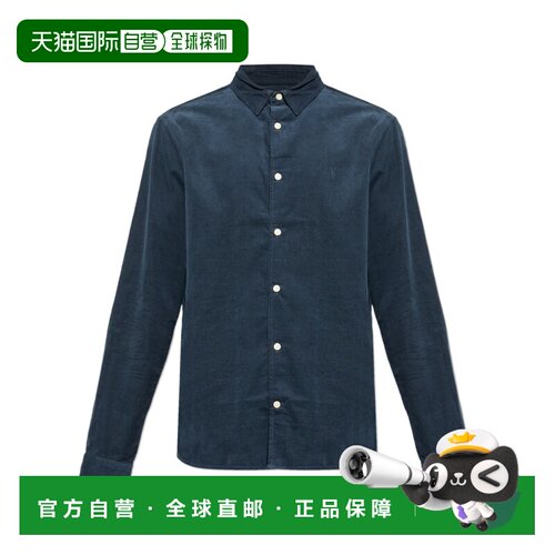 香港直邮ALL SAINTS 男士衬衫 BIRCHWOODM144SBMOONSTONEBLUE长袖