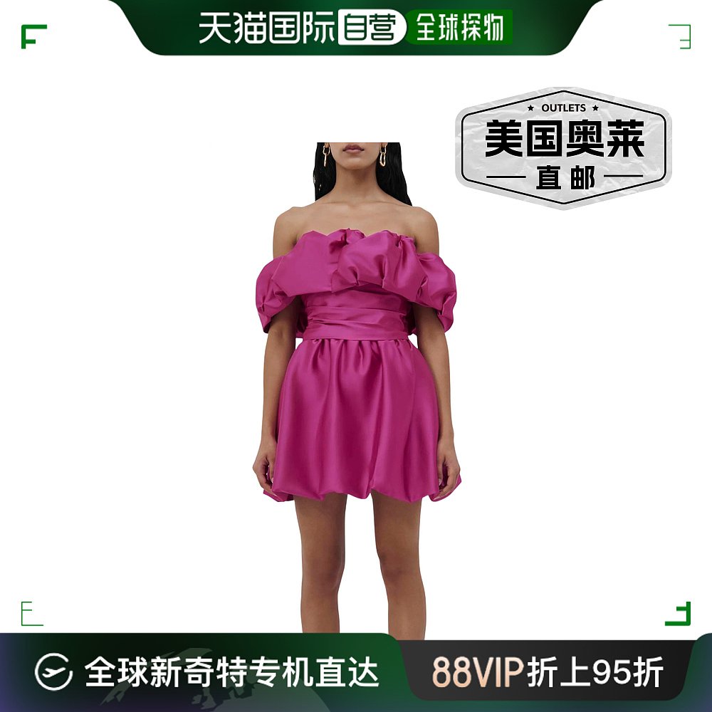 jonathan simkhai阿斯托利亚公爵夫人礼服在九重葛 - 九重葛 【美 女装/女士精品 连衣裙 原图主图