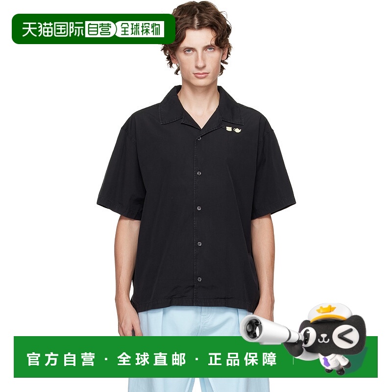 1h可退 香港直邮潮奢 J.W. Anderson 男士 黑色 Contrast Embroid