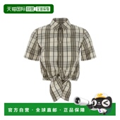 香港直邮潮奢 短款 Burberry 1h可退 巴宝莉 女士 衬衫 8109229COT