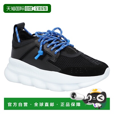 自营versaceChain Reaction 运动鞋 - 黑色 美国奥莱直发范思哲
