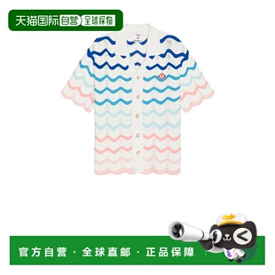 香港直邮Casablanca 男士 波浪纹衬衫 MPS25KW84801男装