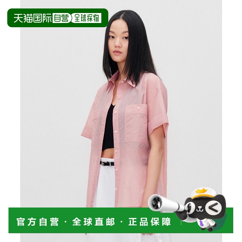 韩国直邮RE RHEE 女士雪纺衫RP2STO070-0-MI SHEER HALF SLEEVE SH