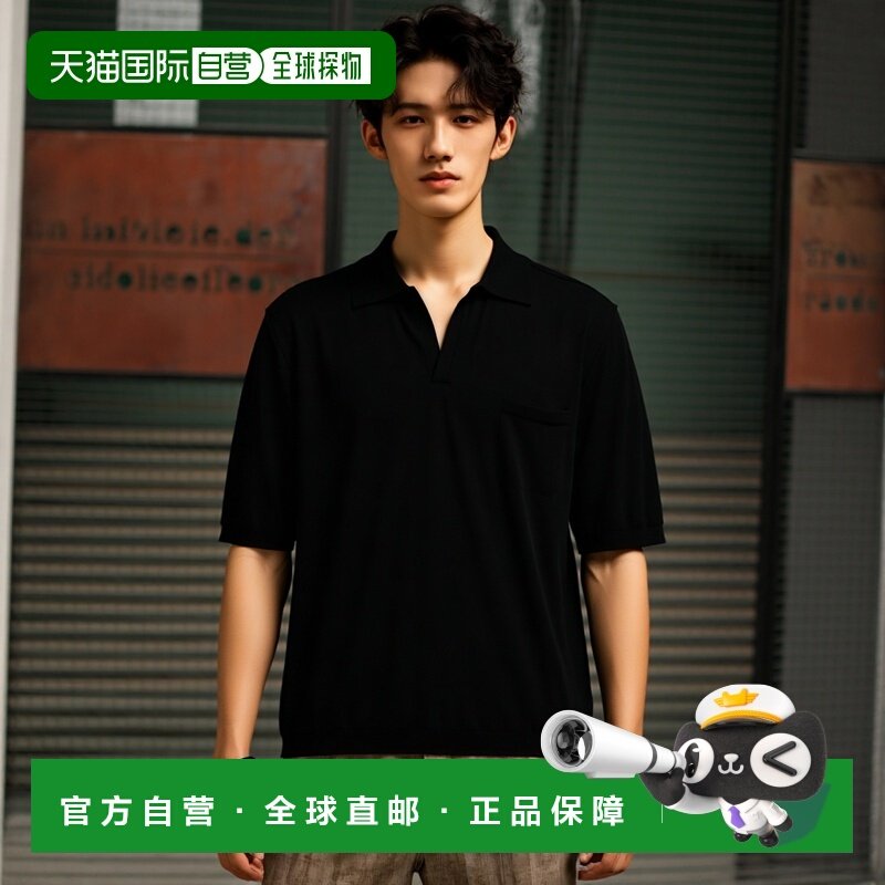 香港直邮潮奢 Saint Laurent 圣罗兰 男士 短袖Polo衫 821733Y77A