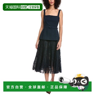 自营Oscar de la Renta Tweed & Lace Silk-Lined Wool-Blend A-L