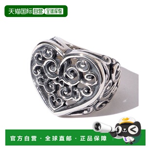 1h可退 日本直邮Bill Wall Leather 男士银925部族心形戒指 BEAMS