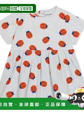 1h可退 香港直邮bobo choses 婴儿 印花棉质连衣裙童装 grey灰色