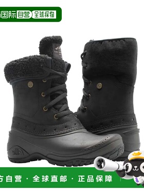 自营 The North Face Shellista翻折灰色/黑色女式靴子A3RQY-5RM-