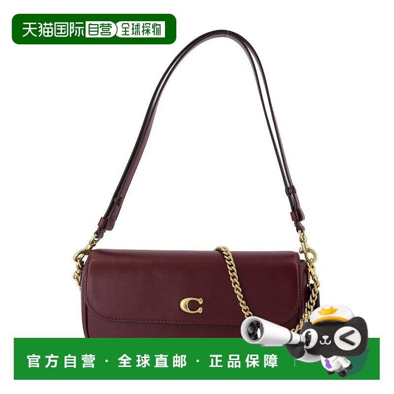 1h可退 香港直邮COACH 女士单肩包 CAN90 AW2025 红色 Coach Broo