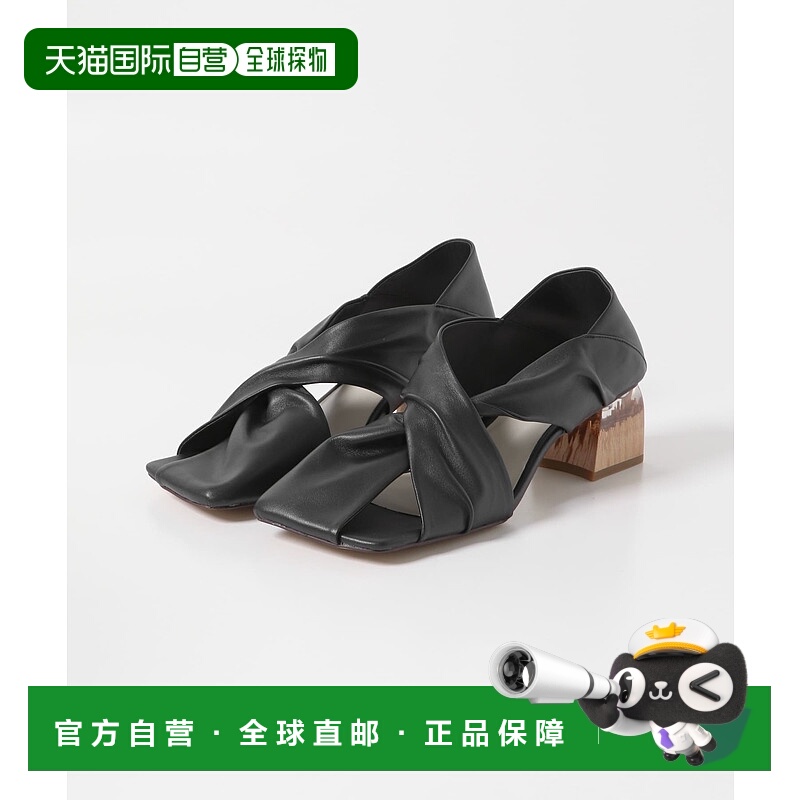 1h可退 日本直邮ALM. 女士牛皮革质尖头方跟单鞋 RWA5AL077