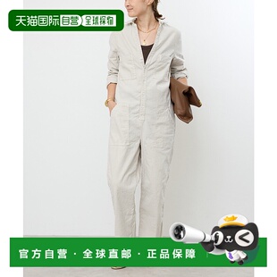 棉麻混纺休闲连体裤 女装 25030510 日本直邮FRANK&EILEEN 1h可退