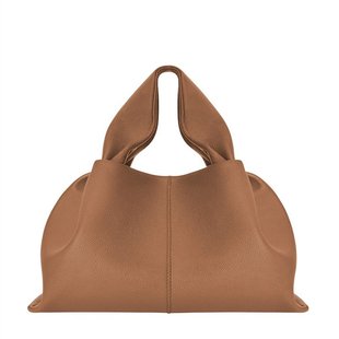 欧洲直邮POLENE  Numéro Neuf大地土色荔枝纹小牛皮手提单肩包