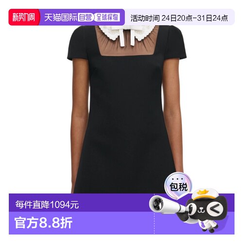 香港直邮SELF-PORTRAIT 女士连衣裙 RS26165SB SS2026 黑色 蝴蝶