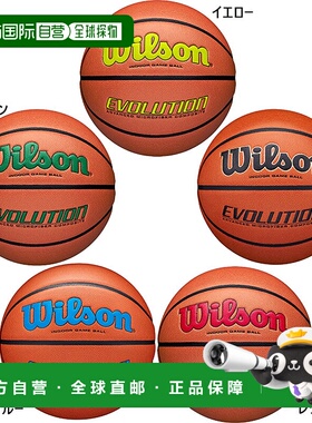 日本直邮Wilson 女士 Evolution 篮球 6 码绿色黄色Wilson 0595XB