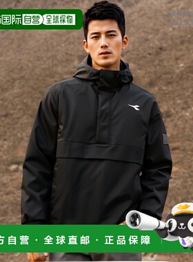韩国直邮diadora 男士运动卫衣/套头衫D2323PJK72BLK迪亚多纳外套