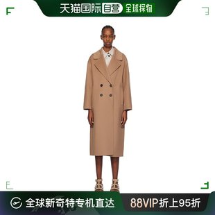 MaxMara 香港直邮潮奢 麦斯玛拉 女士 Hollan 驼色 99新未使用