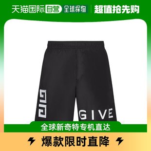 男士 香港直邮潮奢 纪梵希 Givenchy 徽标弹性腰边沙滩短裤