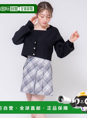日本直邮Noela 格纹迷你短裙半身裙 [N05236EW017201]