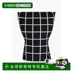 香港直邮潮奢 玛尼 1h可退 Marni TTMD007 女士 格纹提花针织上衣