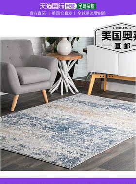 nuLOOM Wilde Tribal Distressed Area 地毯 - 蓝色 【美国奥莱】