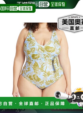 Tanya Taylor Kelly 裹身式连体裤 - 蓝色  【美国奥莱】直发泳衣