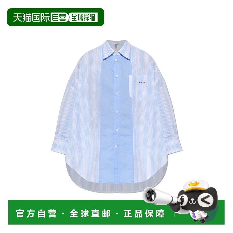 香港直邮MARNI 女士衬衫 CAMA0567QSUTC630STB21 SS2026 蓝色