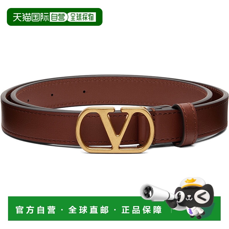 香港直邮valentino 华伦天奴 女士 黄褐色 VLogo Signature 腰带