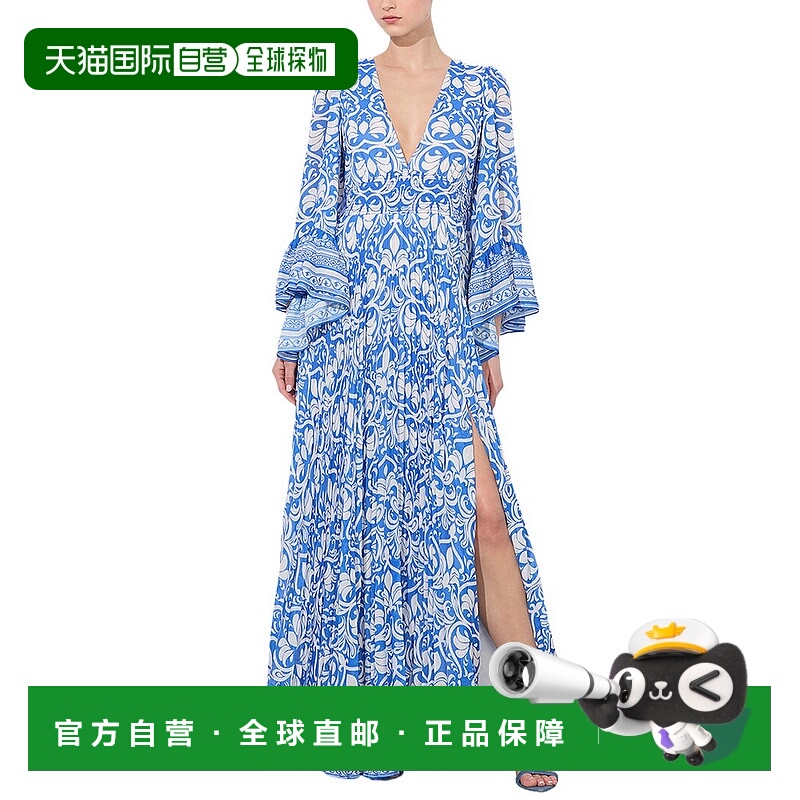 自营alice + olivia Selene Maxi Dress - blue 美国奥莱直发