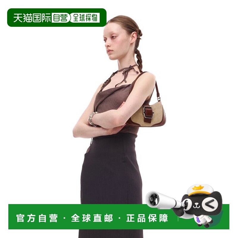 韩国直邮OSOI女士通用款女包SHOULDER BROCLE_SMALL [BROWN COMBI]