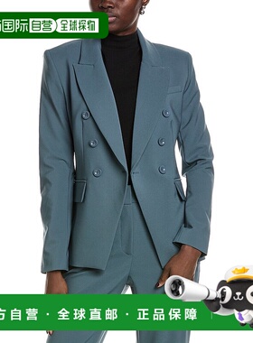 自营 TOCCIN Kylie 双排扣西装外套 - 蓝色 美国奥莱直发夹克
