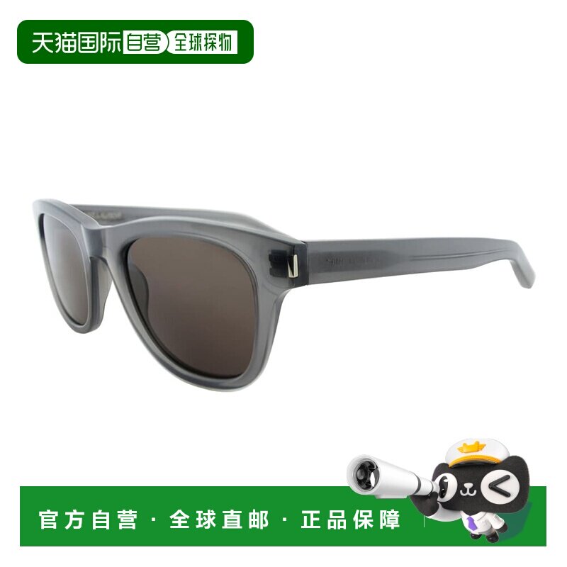 自营saint laurent圣罗兰SL CLASSIC2 TYP女士方形太阳镜-灰色哈