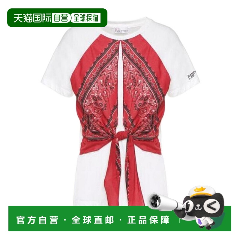 【99新未使用】香港直邮Red Valentino 绑带设计T恤 PR0MG08Z3QN