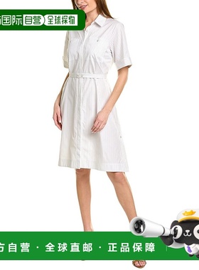 自营 Pink Tartan Pinstripe Shirtdresswhite 美国奥莱直发