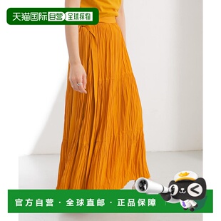 1h可退 日本直邮KBF 女装 光泽感 荡漾褶皱 半身裙 KB1425J160