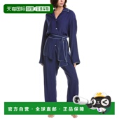 2pc blue Miss Belted 自营SLEEPER Set Cat Lounge 美国奥莱直
