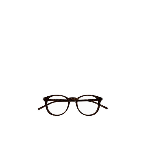 SAINT LAURENT 男士眼镜 SL106018 CO 棕色 圆形框平光镜