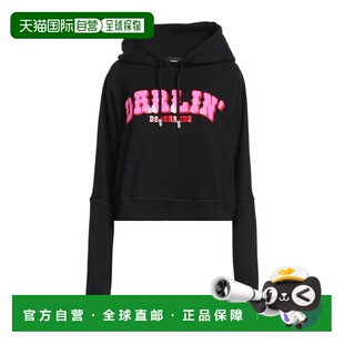 1h可退 香港直邮潮奢 Dsquared2 二次方 女士 卫衣 black黑色 舒