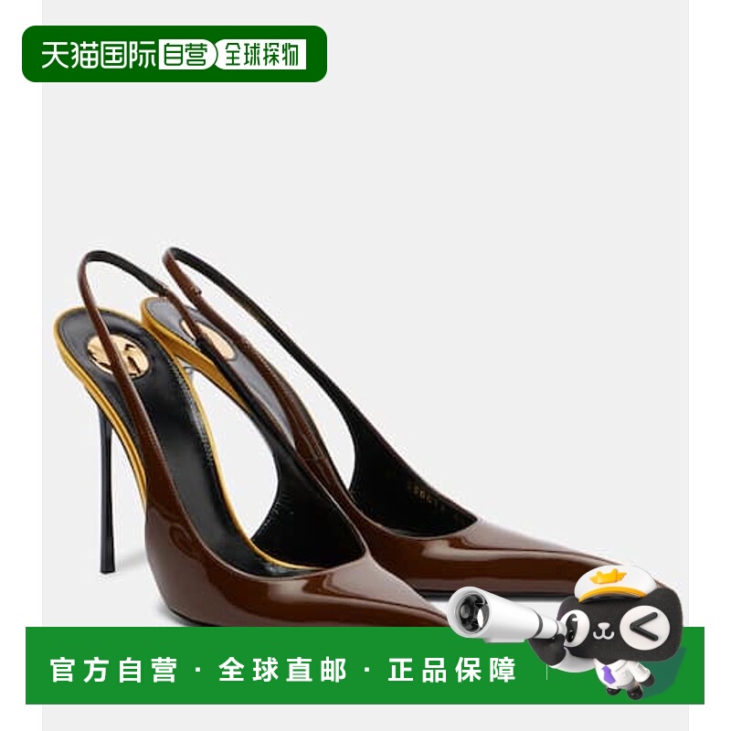 1h可退 香港直邮Saint Laurent 圣罗兰 女士 Amalia 110 漆皮露跟