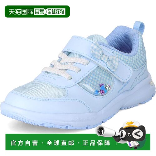 【日本直邮】瞬足儿童运动鞋 女童 轻量 2E LEC 8670 浅蓝色