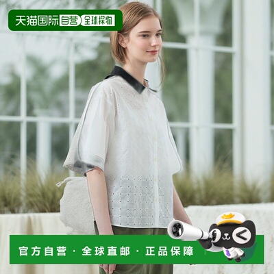 1h可退 日本直邮MACKINTOSH PHILOSOPHY 女装 格纹刺绣蕾丝衬衫 H