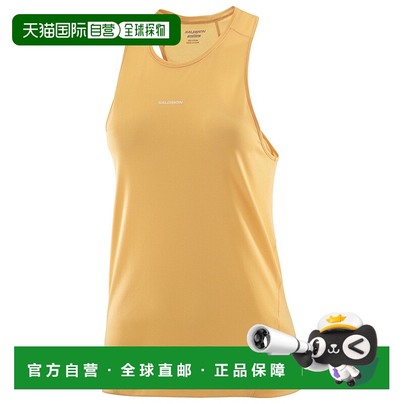 1h可退 香港直邮SALOMON 女士运动背心 9163938WARMAPRICOT CO 黄