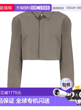 1h可退 香港直邮rick owens 瑞克 欧文斯 女士 绿色衬衫 RP01E724