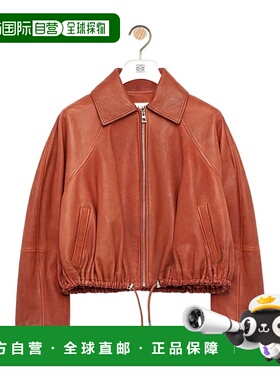 香港直邮LOEWE 女士西服 S359Y34L819100 AW2025 橙色 长袖皮夹克