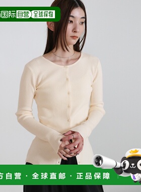 1h可退 日本直邮select MOCA 女装 2WAY宽松长袖针织开衫 小领口