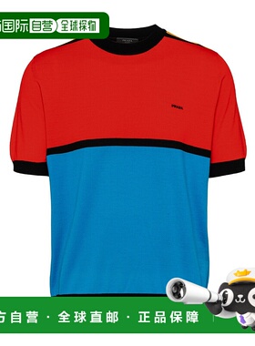 香港直邮PRADA 男士针织毛衣 UMB54012S7S231F03E4 SS2023 蓝色