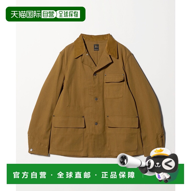 1h可退 日本直邮SCYE BASICS 男士棉质工装外套 宽松双口袋设计