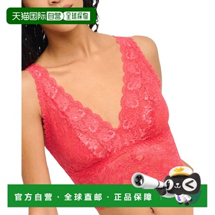 Bralette 自营Cosabella red Longline Plunge Never Say