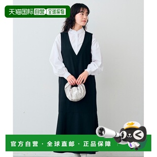 女士V领宽松连衣裙 1h可退 comfort 荷叶边半身 日本直邮Live